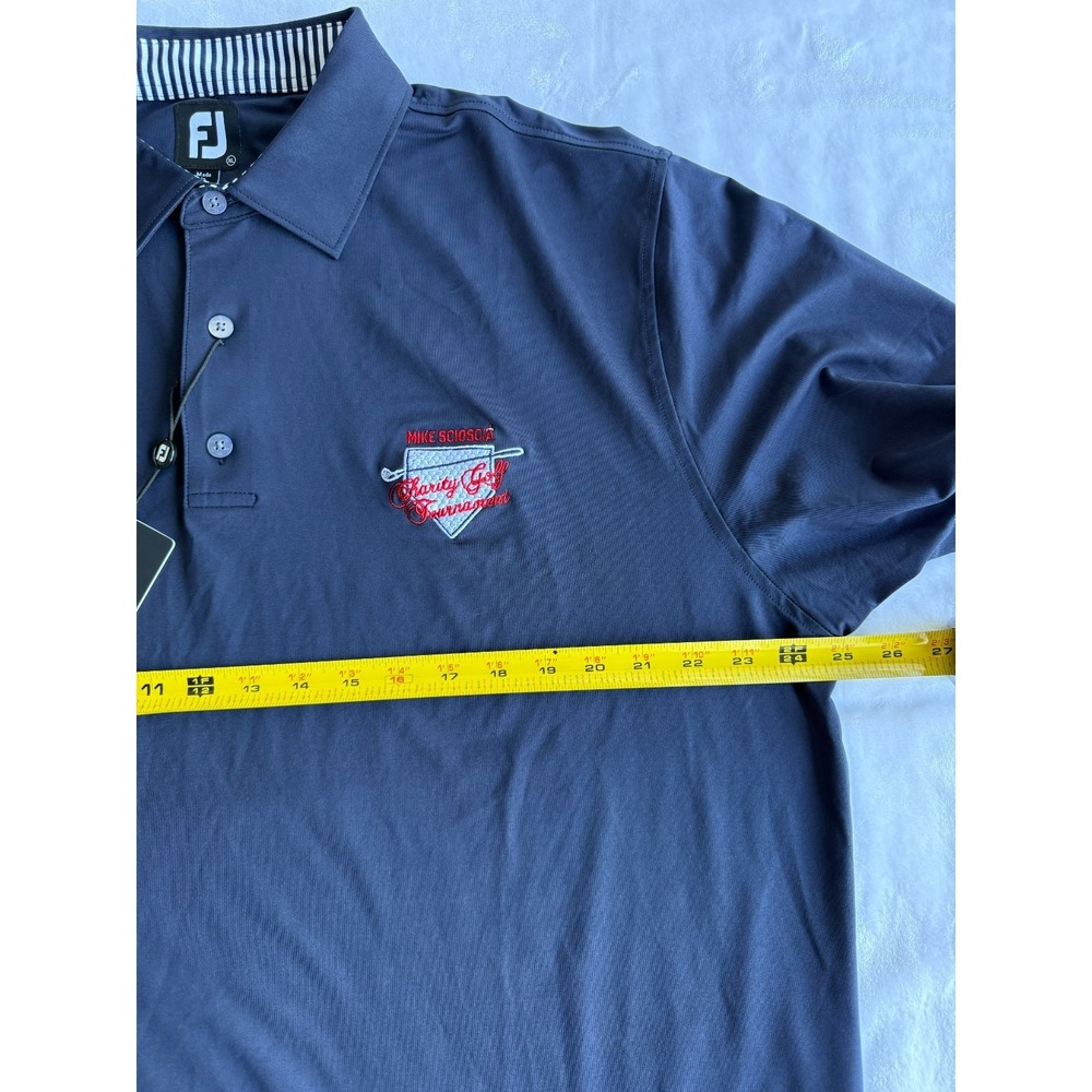 FootJoy Mike Scioscia Golf Polo Shirt Blue Mens XL Sporty Preppy Gorpcore NWT - Picture 5 of 14